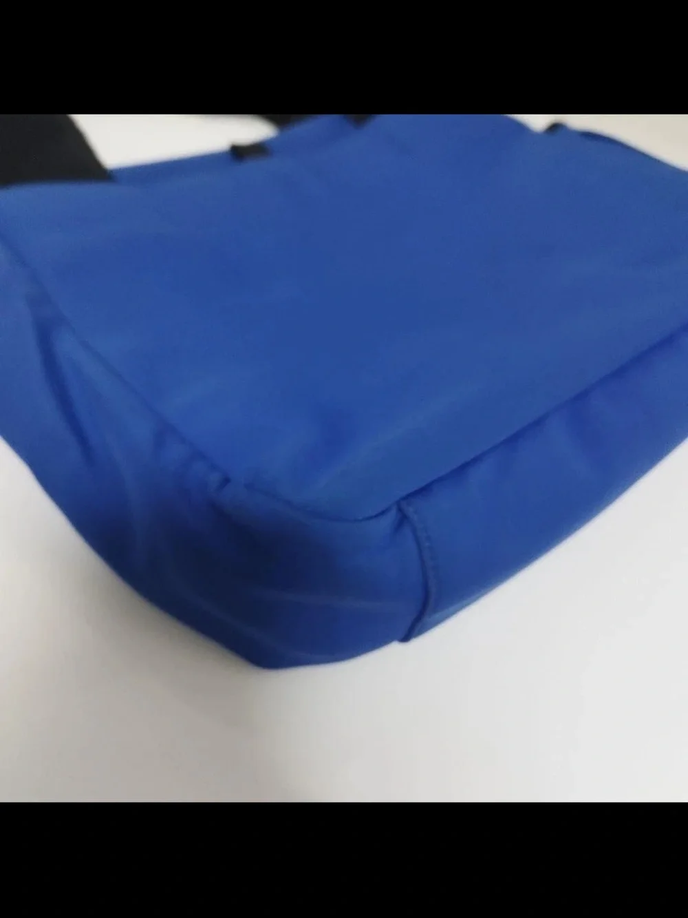 Miu Miu Cobalt Blue Messenger Bag with Black Trim
